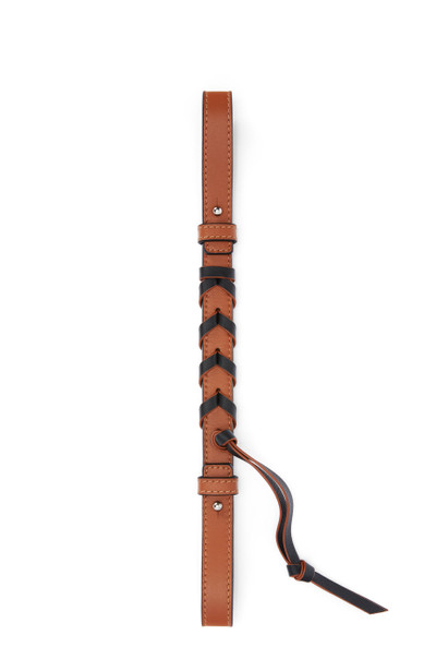 Loewe Short braided strap in classic calfskin outlook