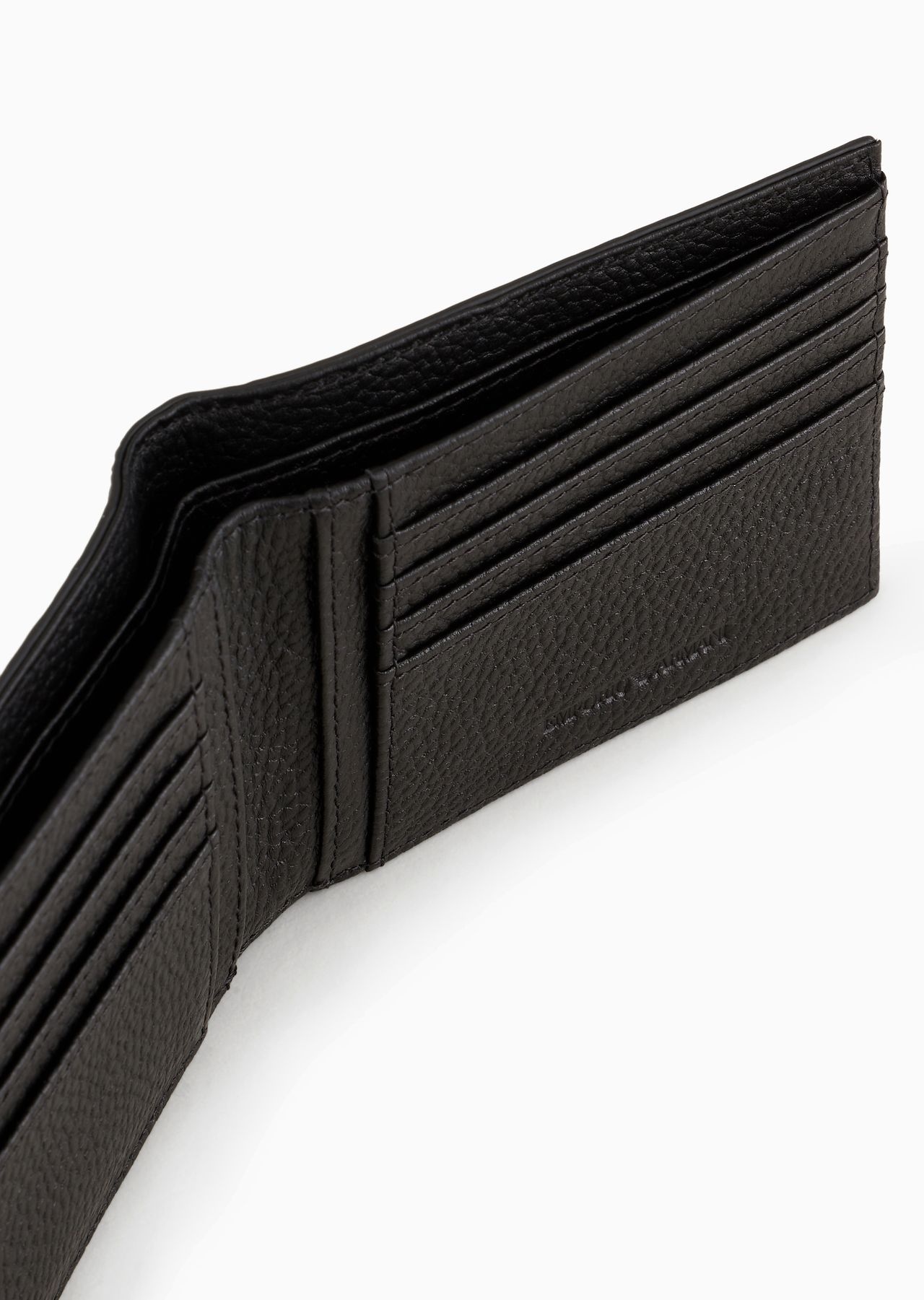 Leather wallet with all-over embossed eagle - 4