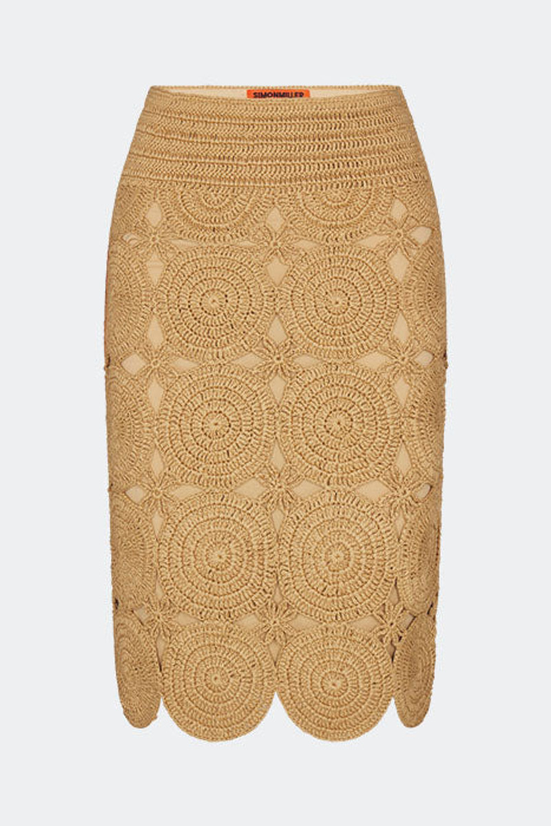 Beep Beep Midi Skirt In Natural 1