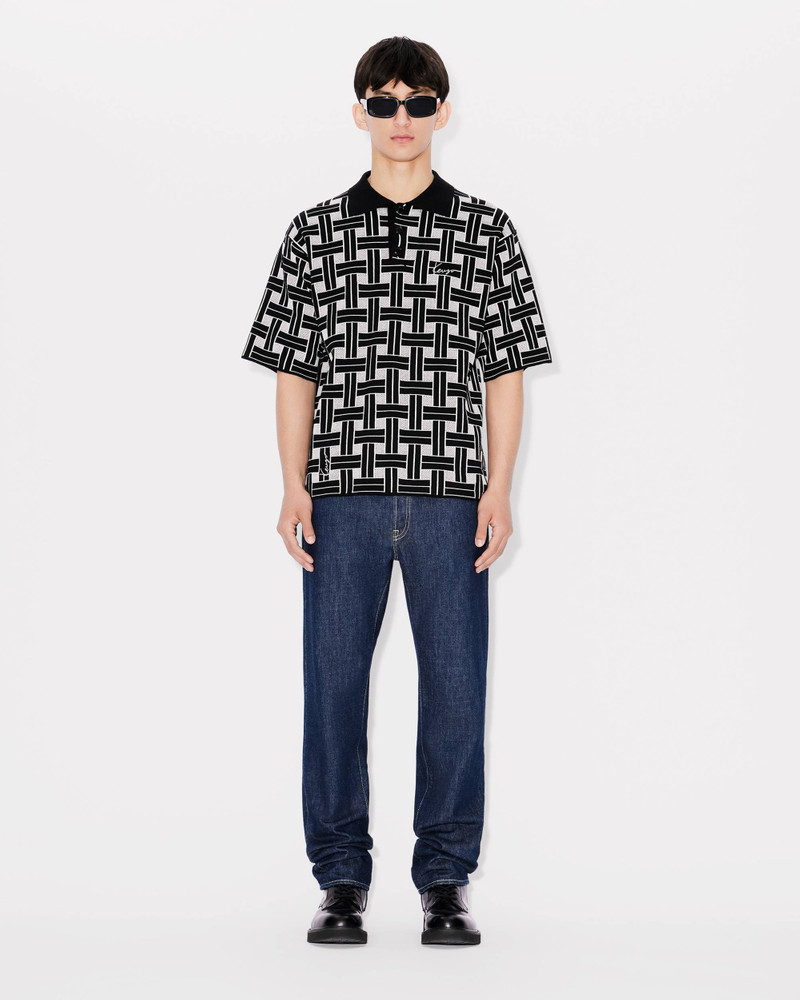 'KENZO Weave' embroidered polo 5