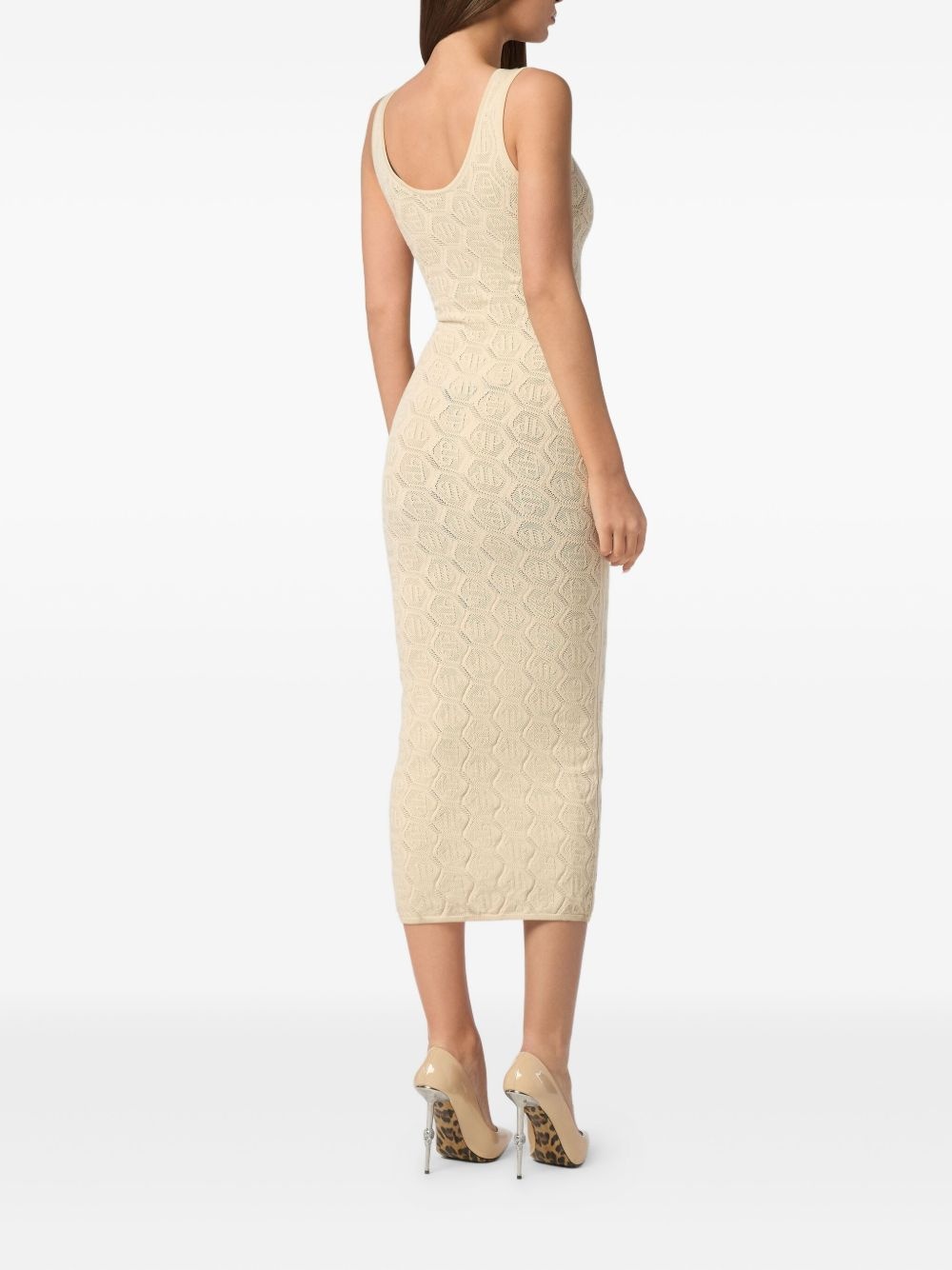 monogram midi dress - 3
