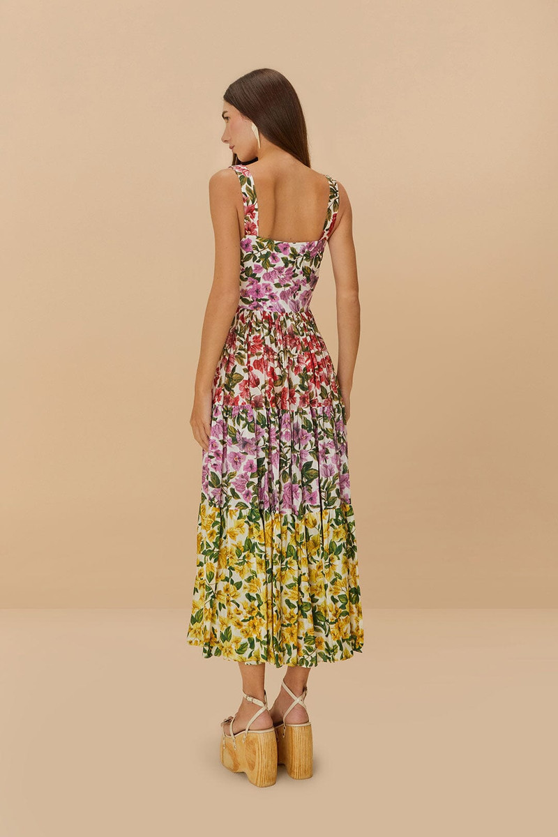 Mixed Bougainvillea Sleeveless Maxi Dress 4