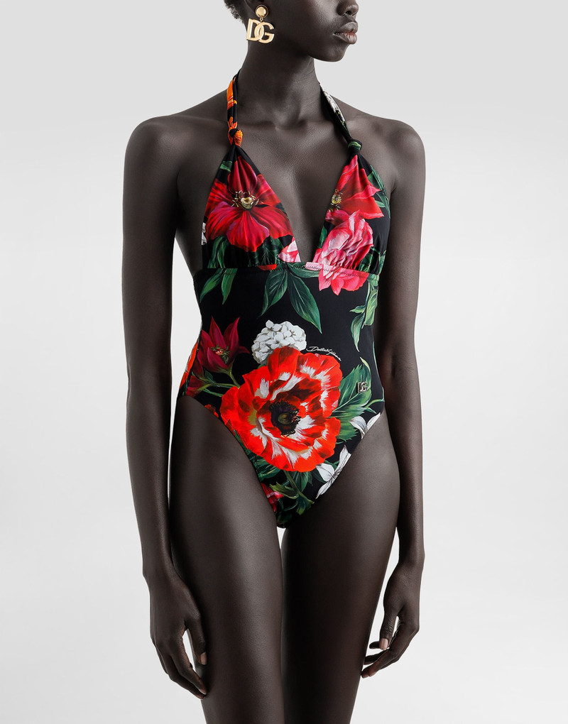 Dolce & Gabbana Flower-print one-piece swimsuit outlook