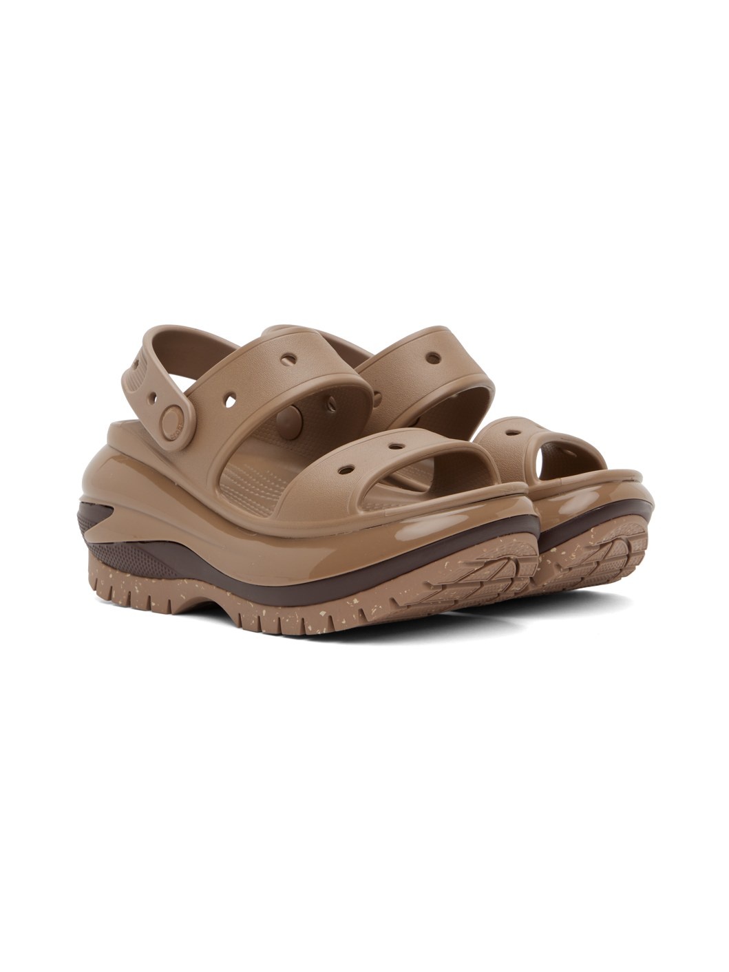 Brown Mega Crush Sandals - 4