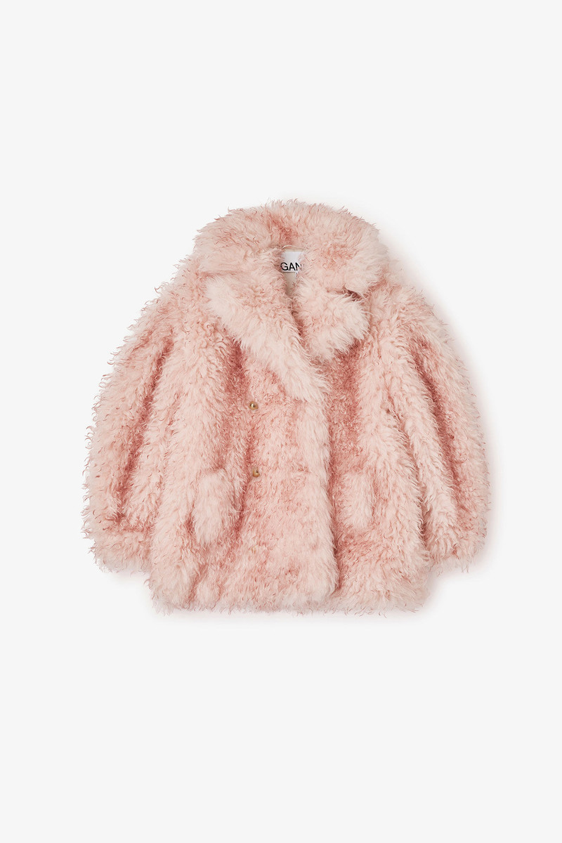 PINK ALTERNATIVE FUR COAT 1