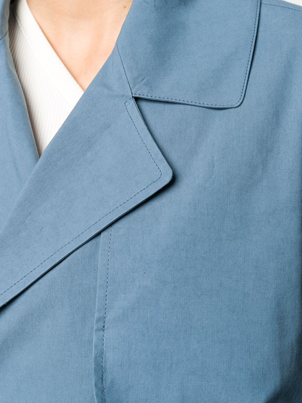 long sleeve belted trench coat - 5