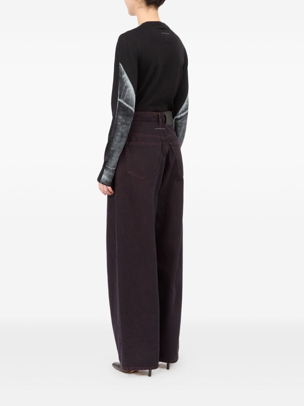 single-stitch logo jeans - 5