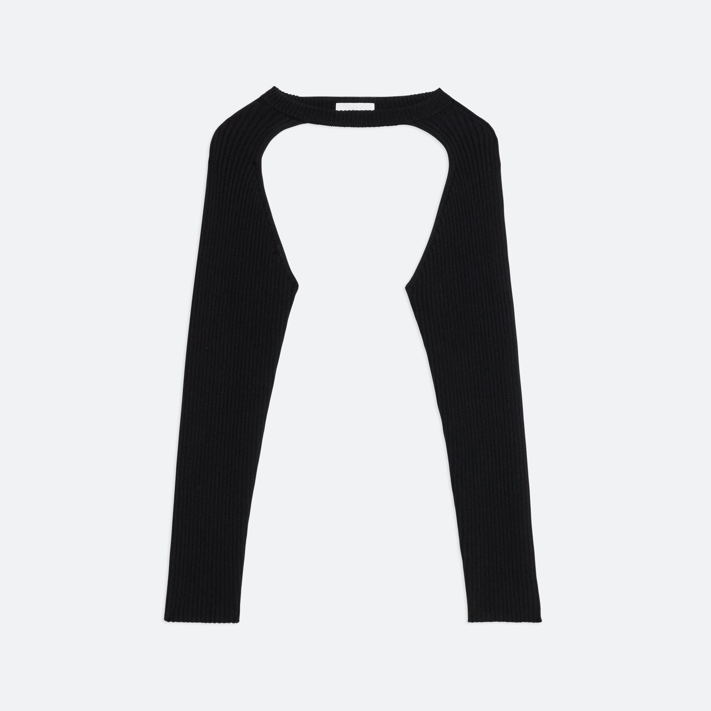 RIB KNIT SHRUG - 1