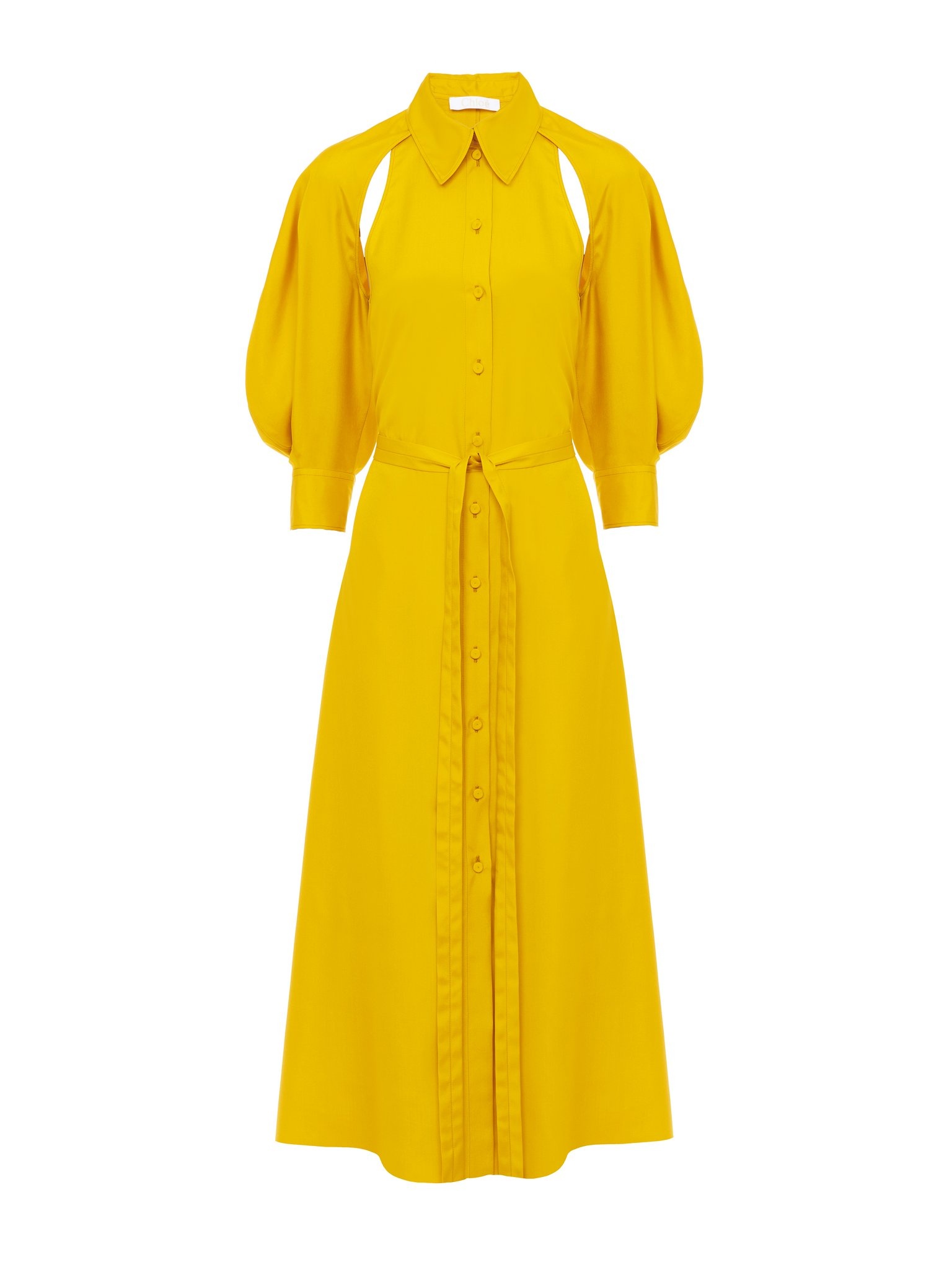 CUT-OUT SHIRT DRESS - 1