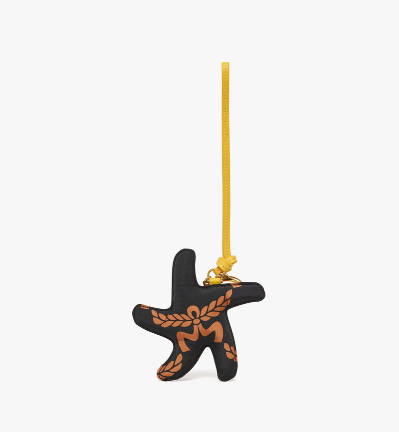 MCM Aren Starfish Charm in Monogram Nylon outlook