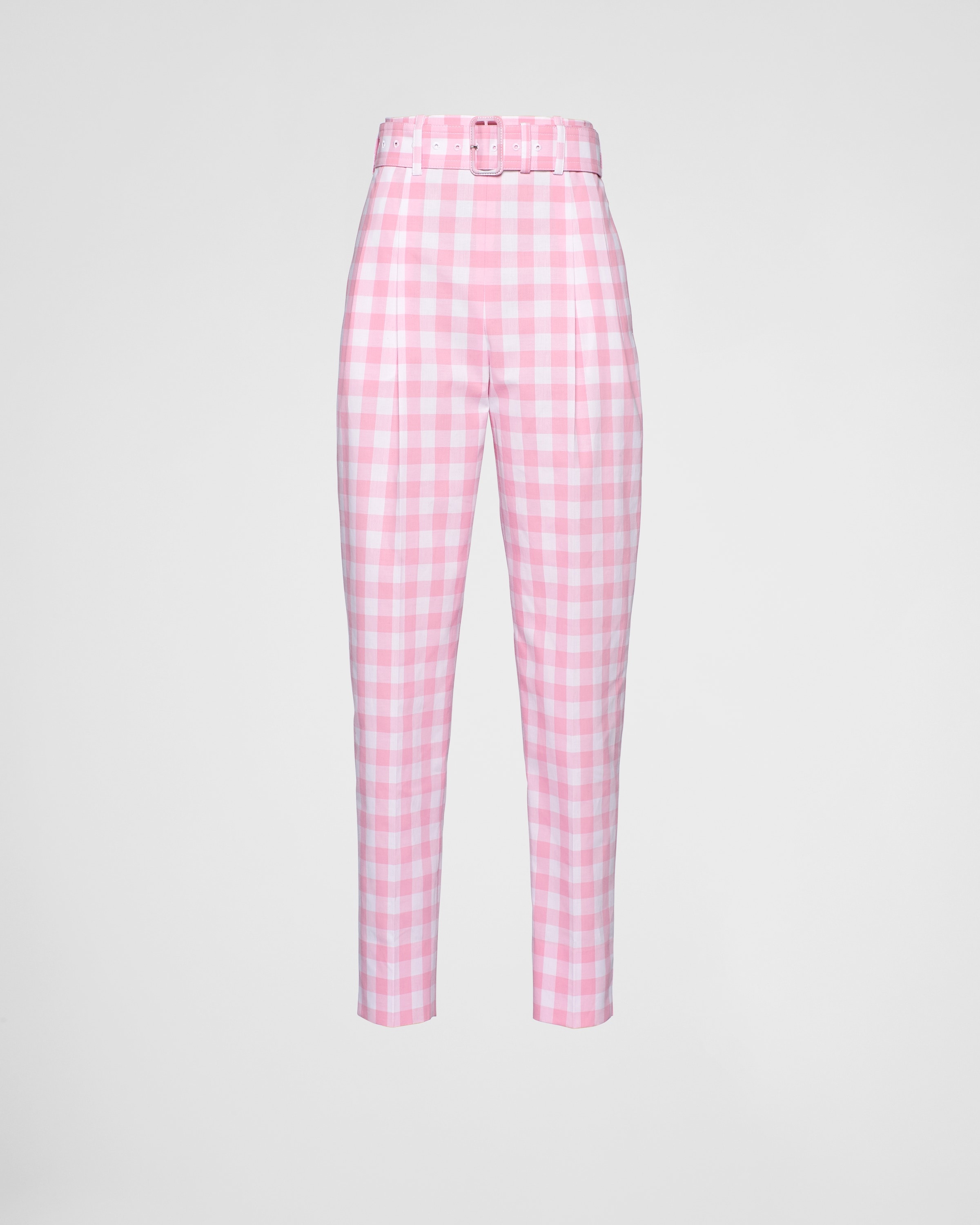 Gingham check pants - 1