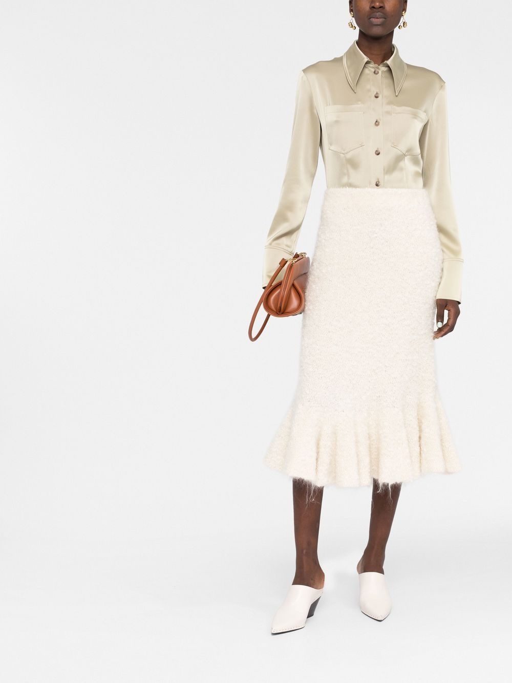 pleated-hem skirt - 2