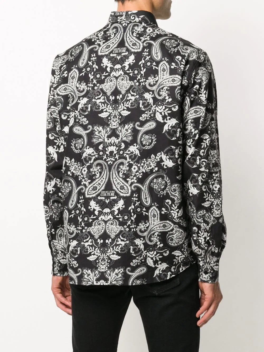 paisley-print cotton shirt - 4