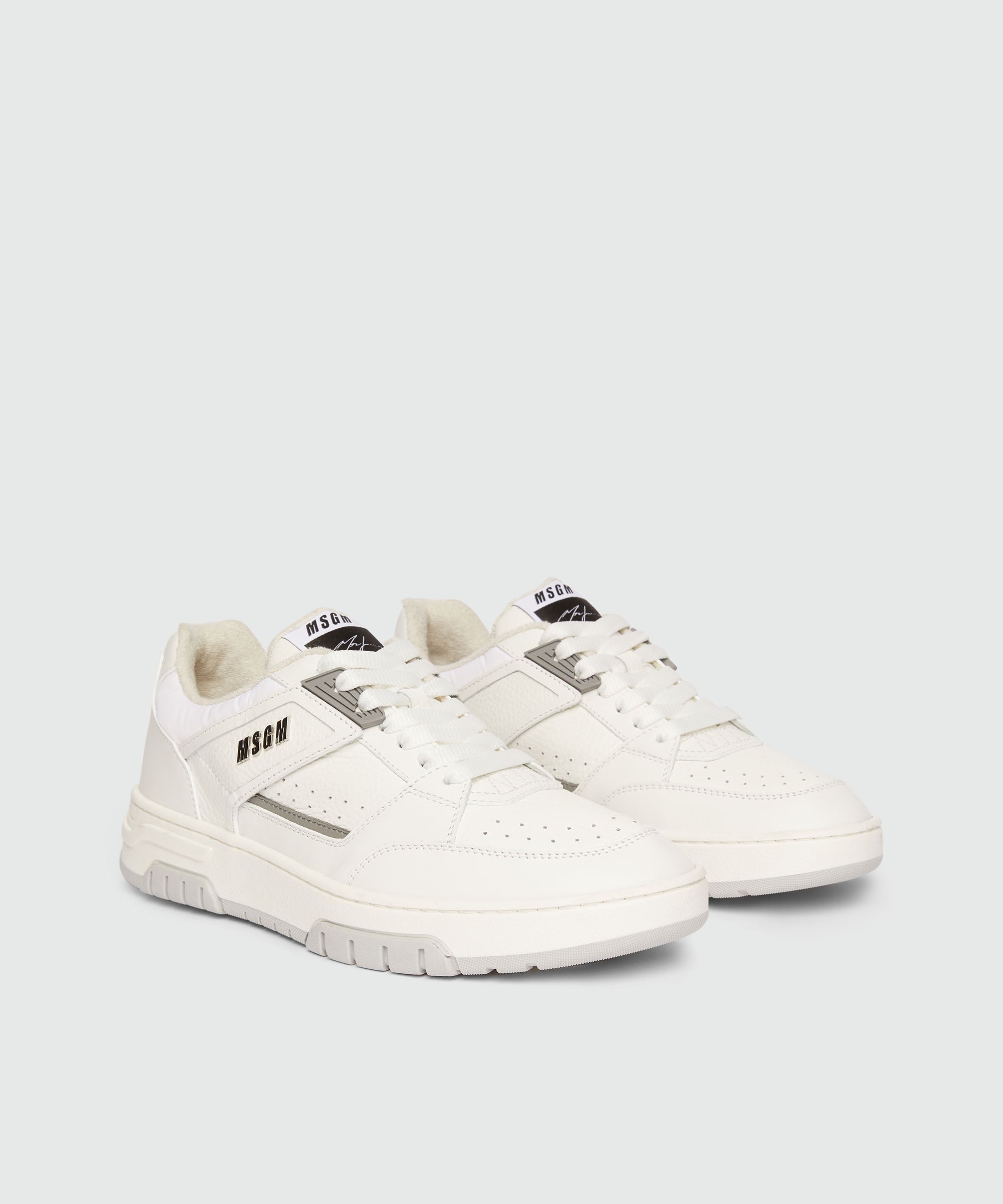 White leather RCK sneakers with MSGM lettering - 2