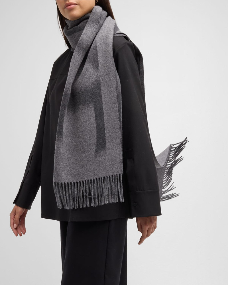 Loewe Blurred Wool-Cashmere Scarf outlook