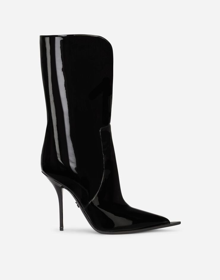 Patent leather ankle boots - 1