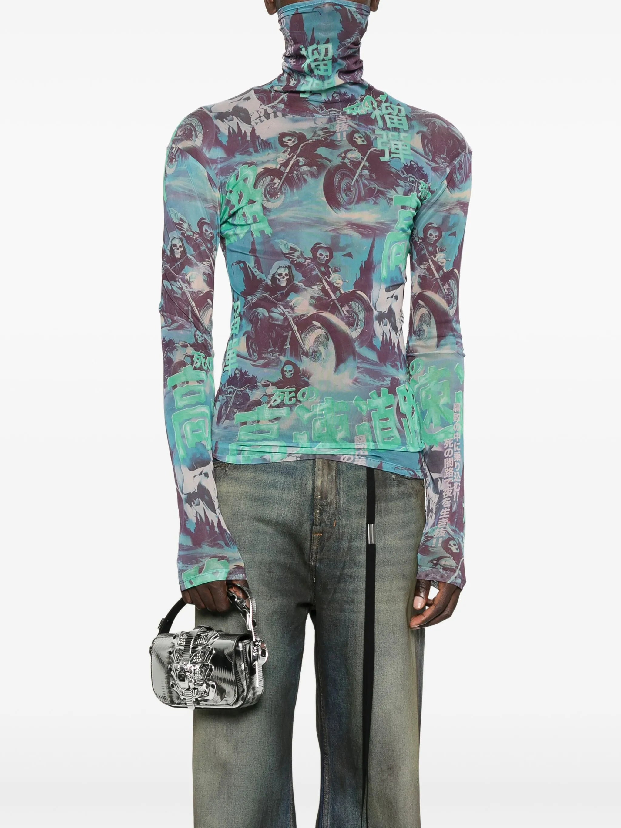 Innerraum Metallic-buckle Patterned Tote Bag - 5