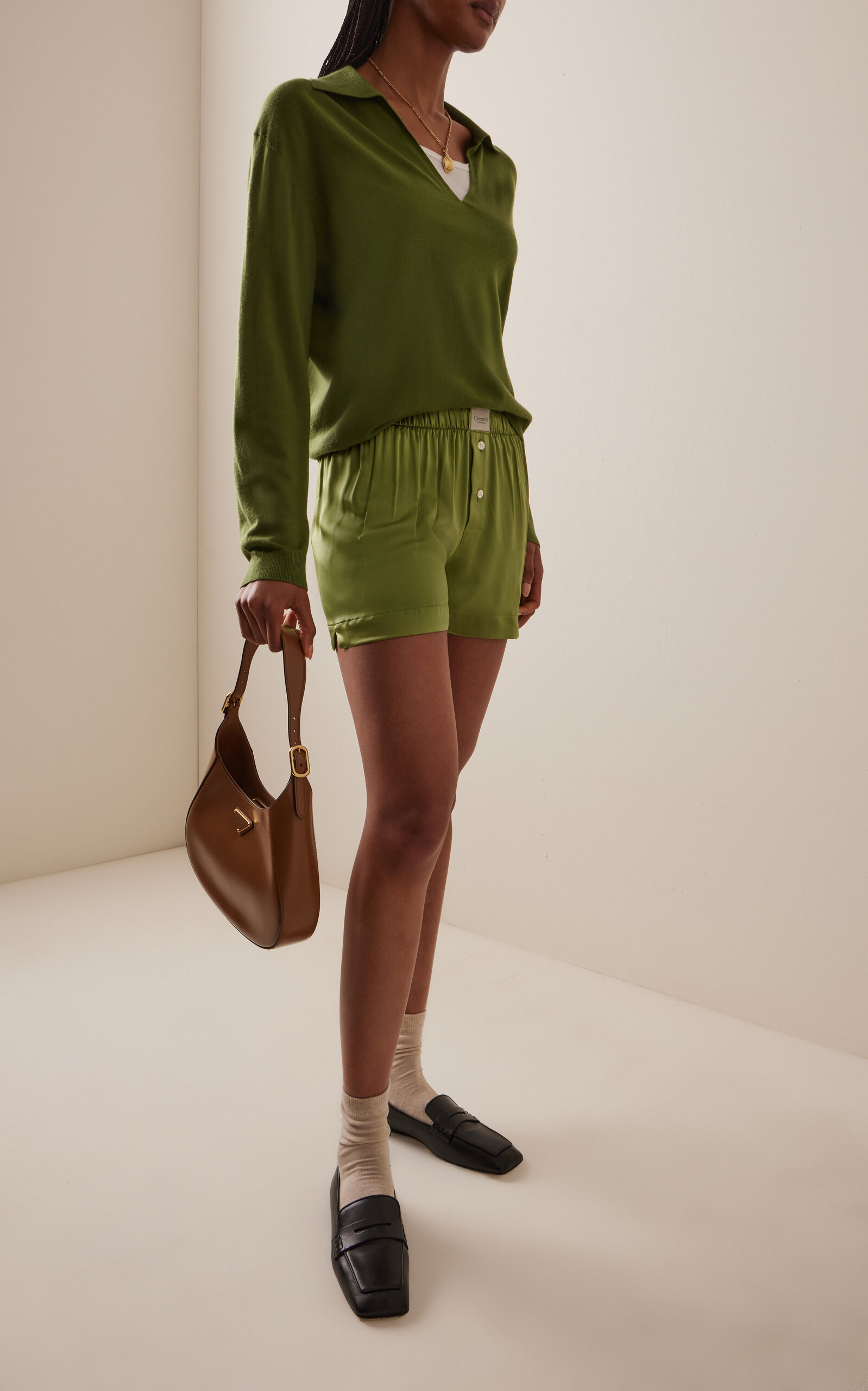 James Wool Polo Shirt green - 2