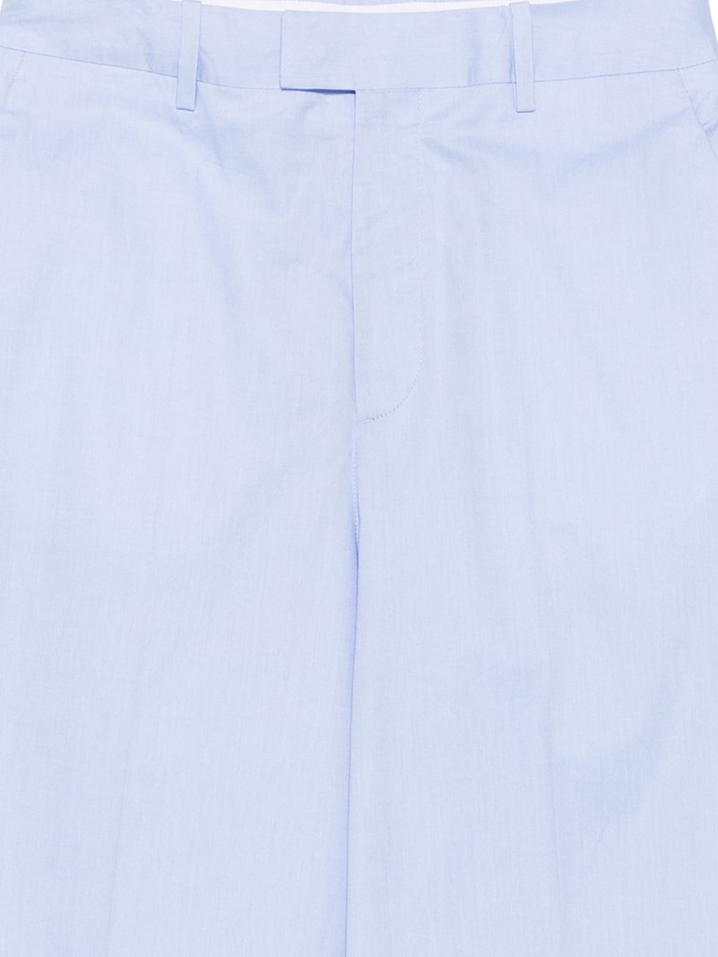 pressed-crease wide-leg trousers 3