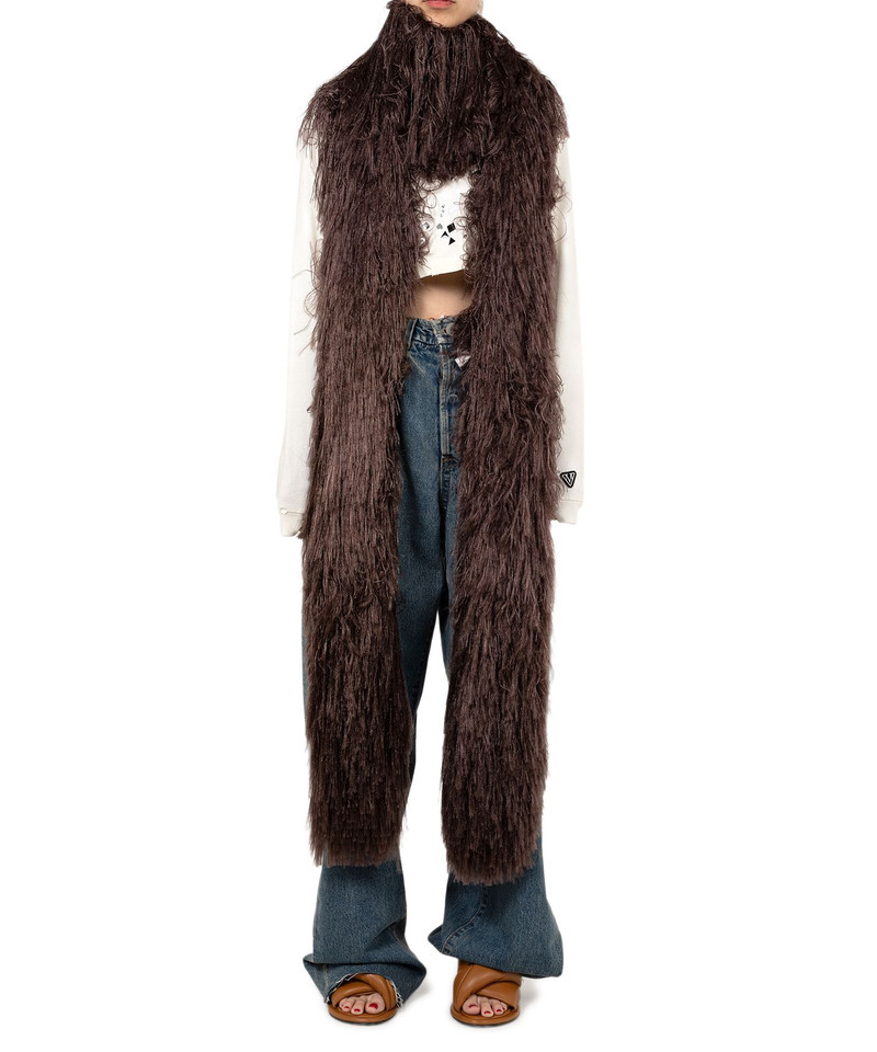 Shaggy Fringe Knit Scarf 8