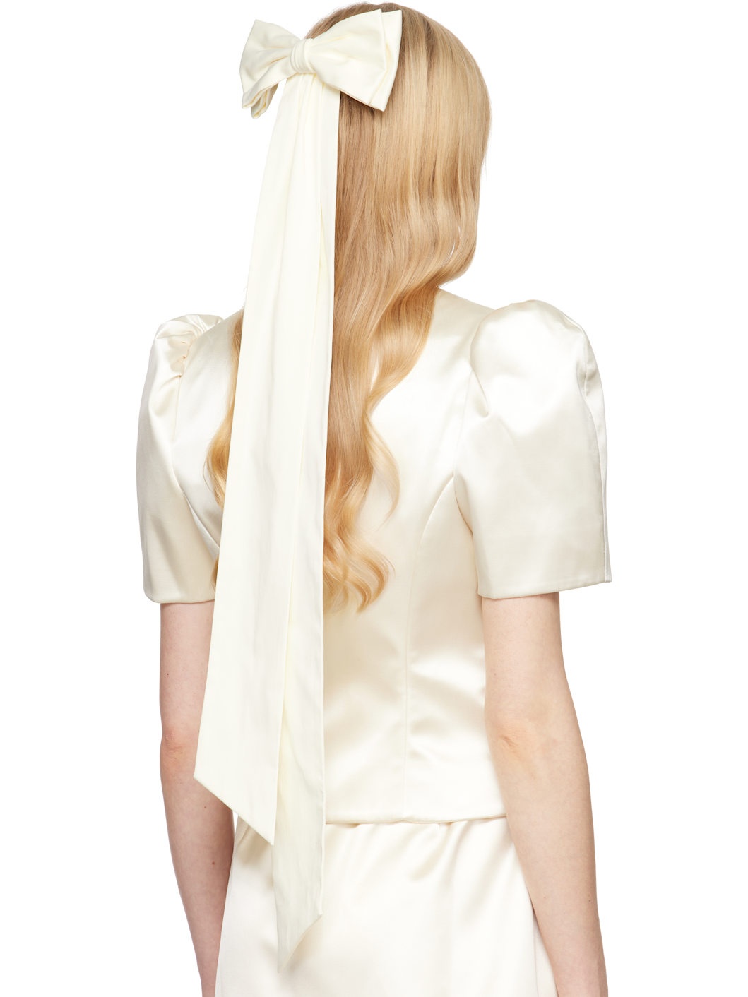 SSENSE Exclusive Bridal Capsule Palermo Bow Barrette - 3