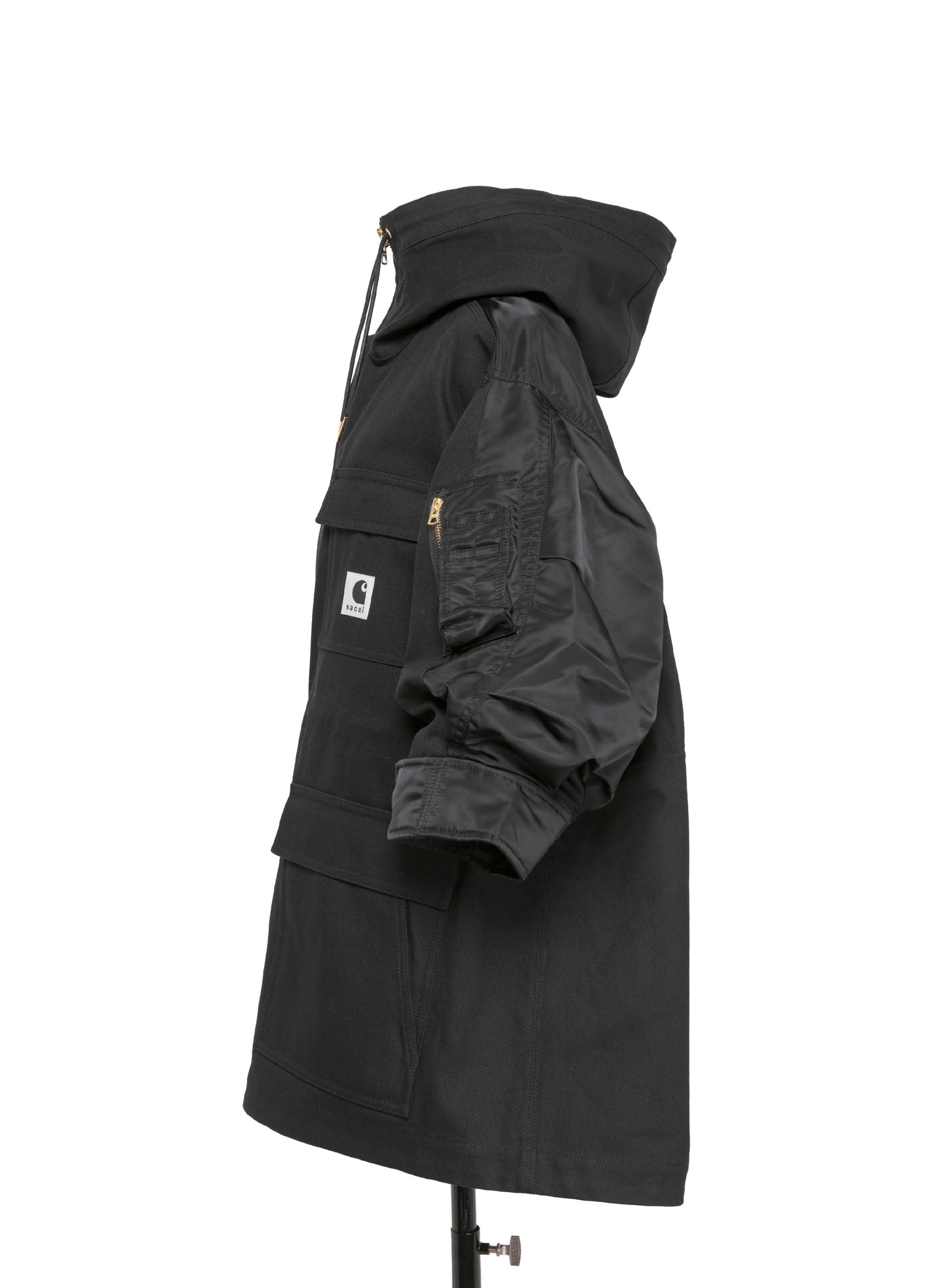 Duck x Nylon Twill Coat — Beige x Khaki – La Garçonne