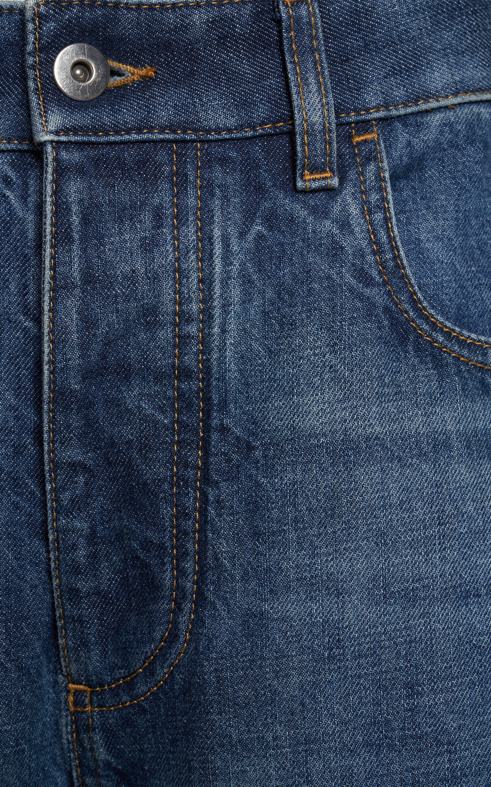 Rigid High-Rise Flared-Leg Jeans medium wash - 5