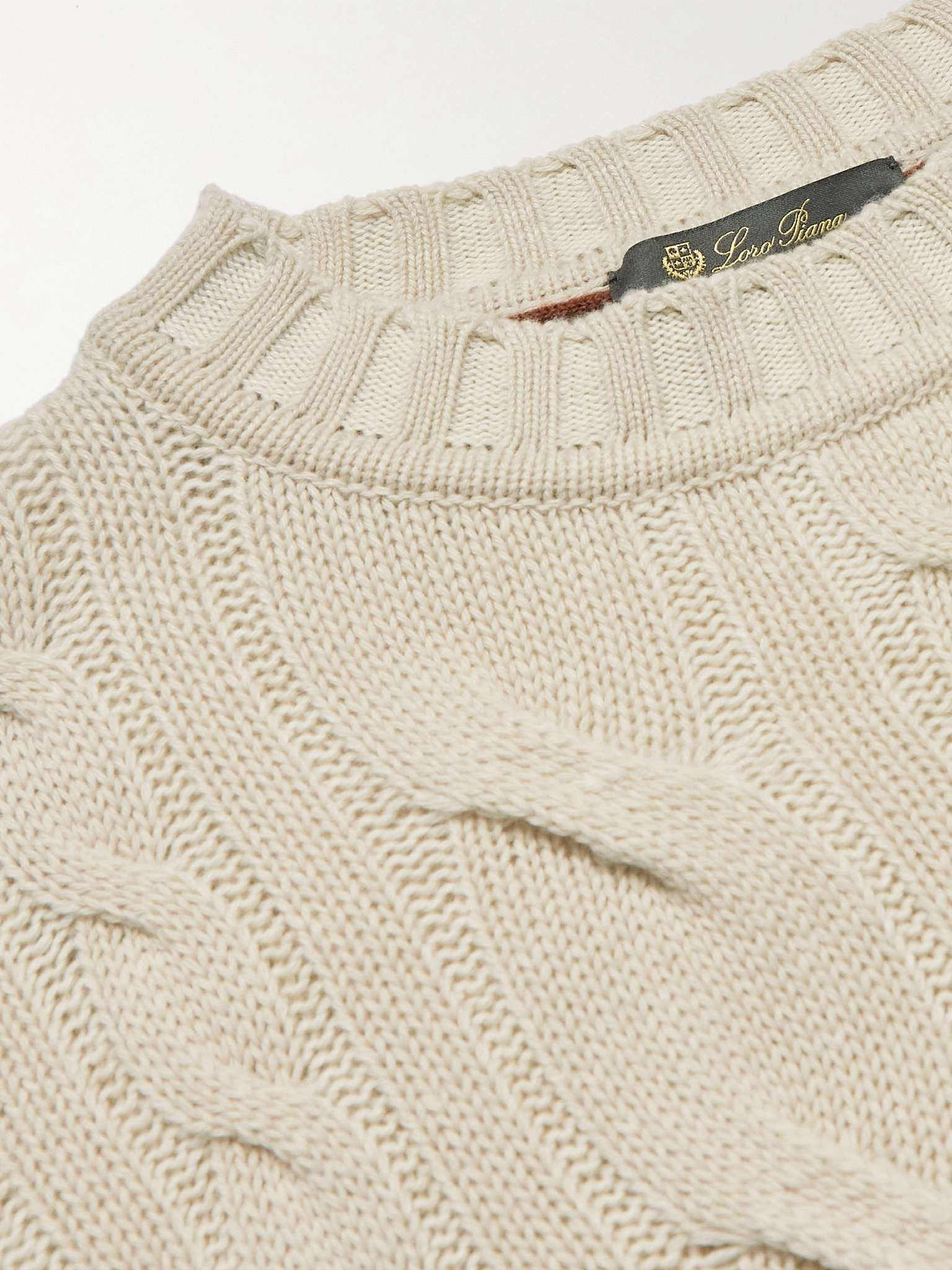 Cable-Knit Cashmere Sweater - 5