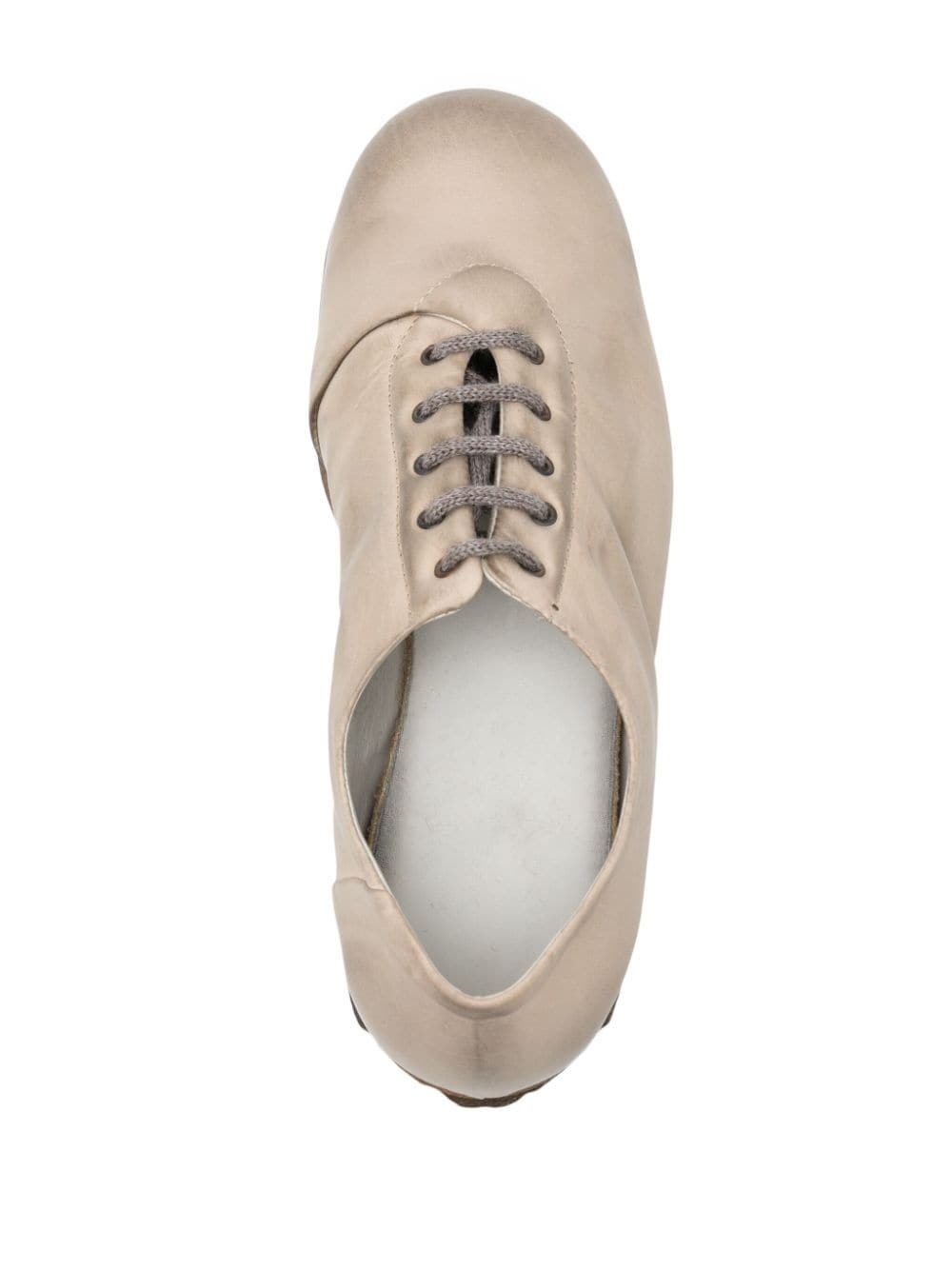 lace-up calf leather shoes - 4