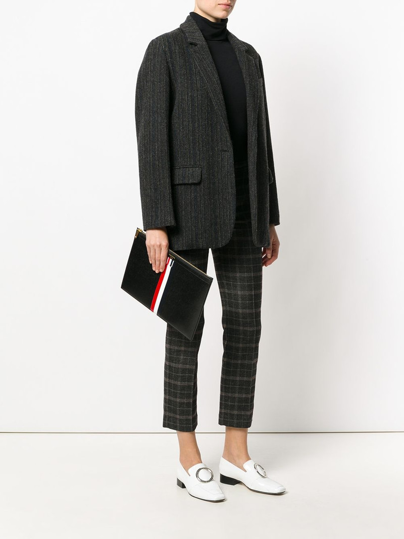 Thom Browne tricolour zipper tablet holder outlook