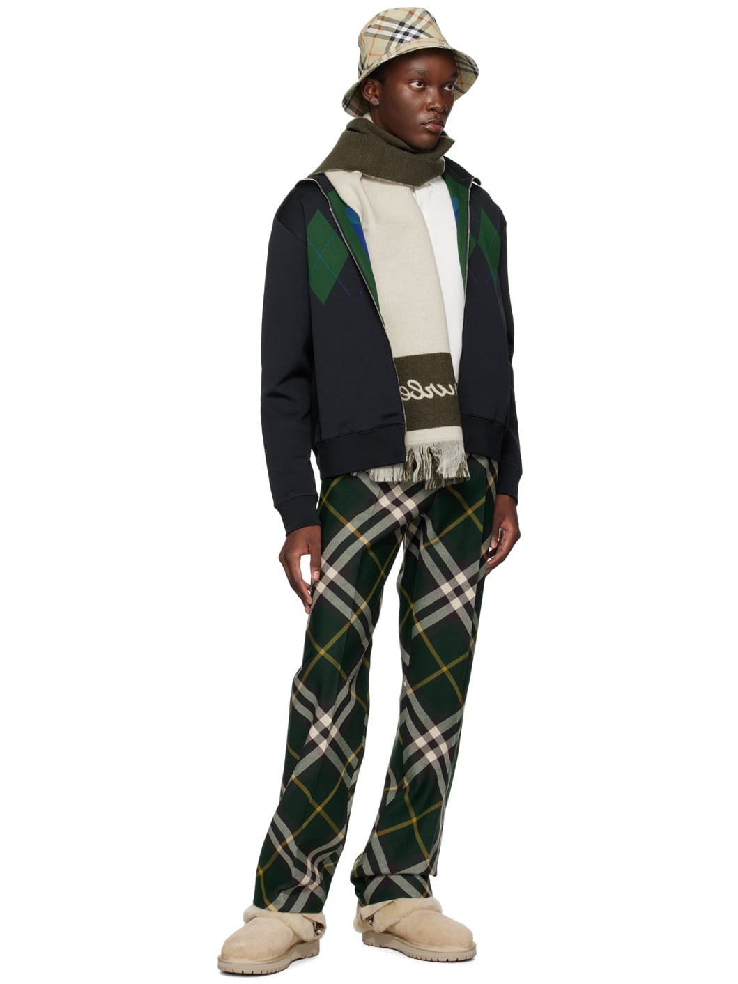 ★Burberry★テーラードウールパンツ Burberry wool-silk Tailored Trousers | Black | FARFETCH