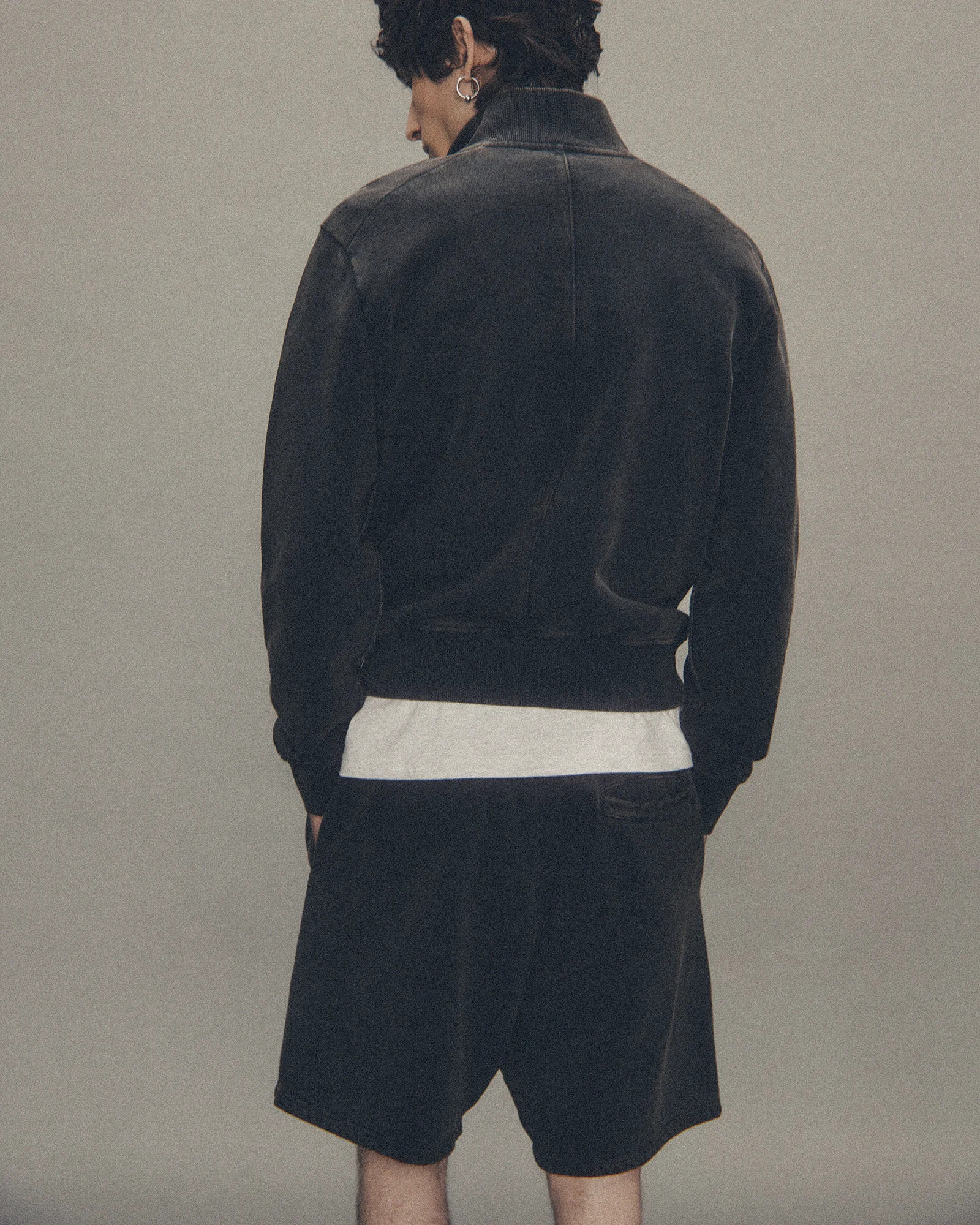 PORT PULLOVER WASHED BLACK - 4