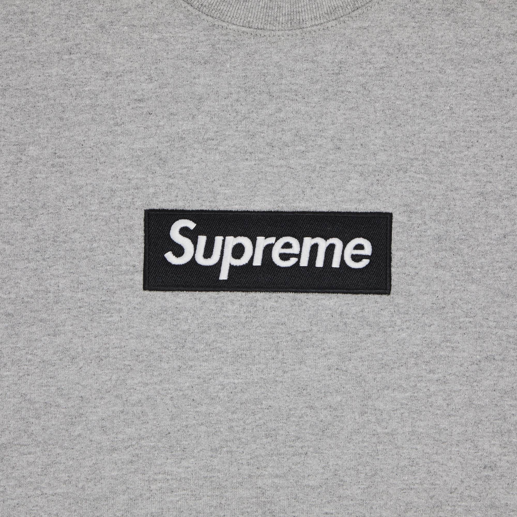 Supreme Supreme Box Logo Crewneck 'Heather Grey' | REVERSIBLE