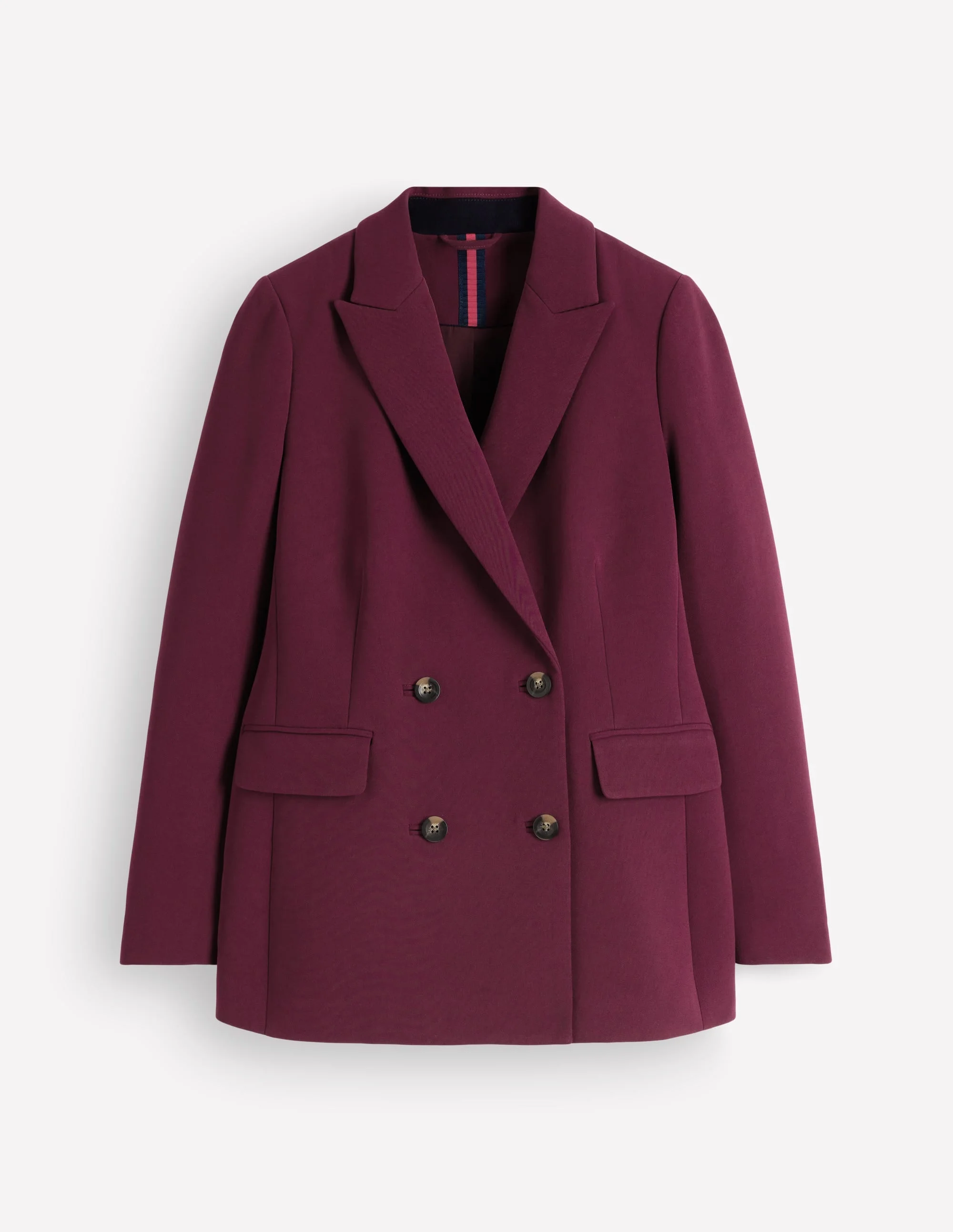 Double Breasted Blazer-Deep Wisteria - 1