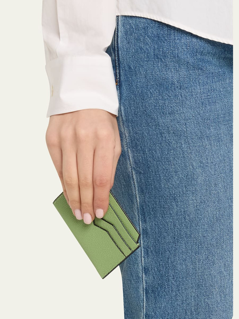 Valextra Calf Leather Card Holder outlook