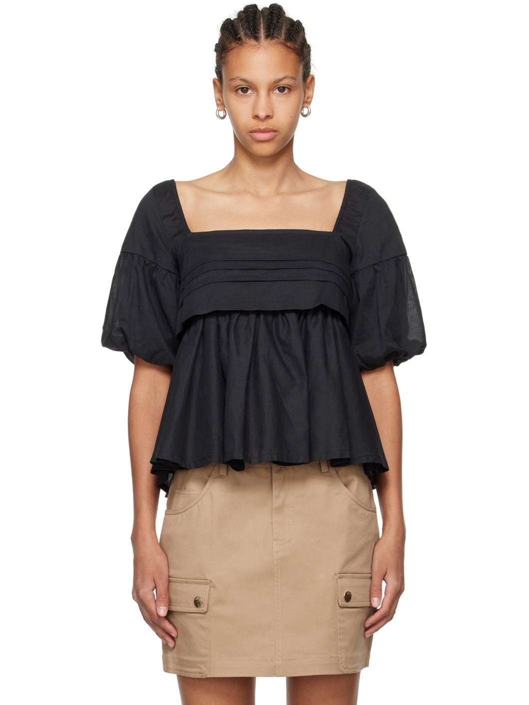 Black Darla Blouse - 1