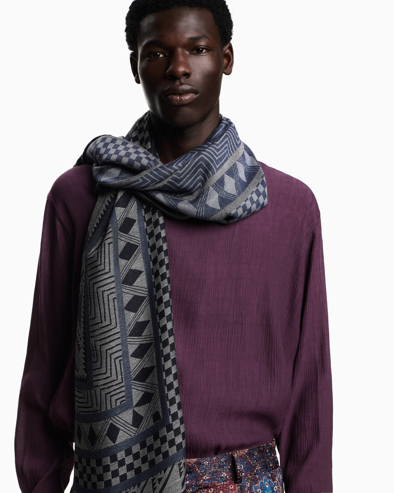 STOLE IN A TURKISH PATTERNED JACQUARD 3