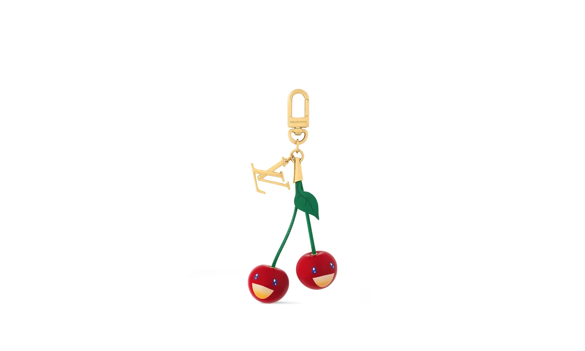 Cherry Bag Charm "Takashi Murakami - Gold-tone Metal" M02476 - 1