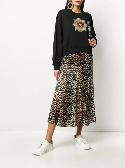 Dolce & Gabbana heart embellishment sweatshirt outlook