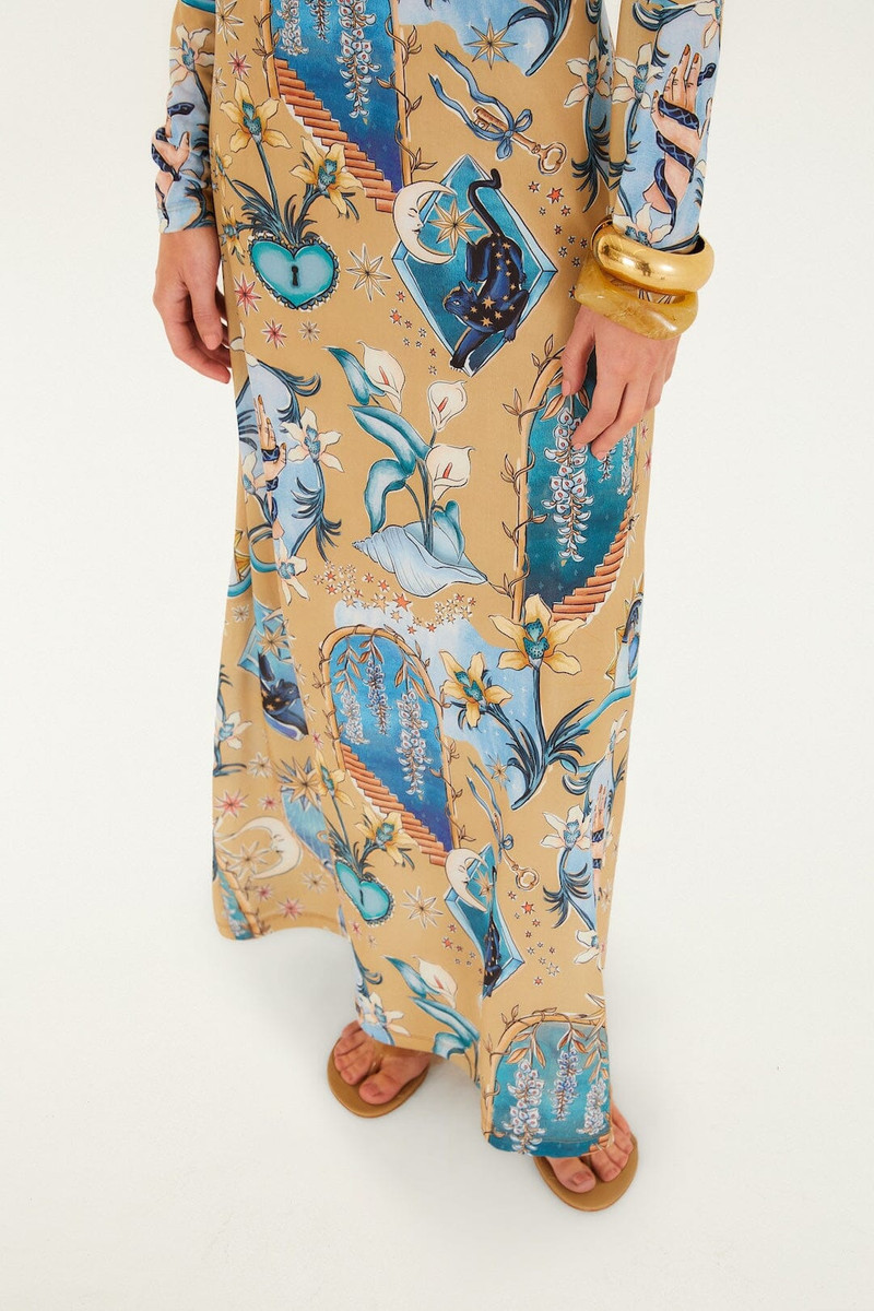 Sand Mystical Long Sleeve Maxi Dress 5