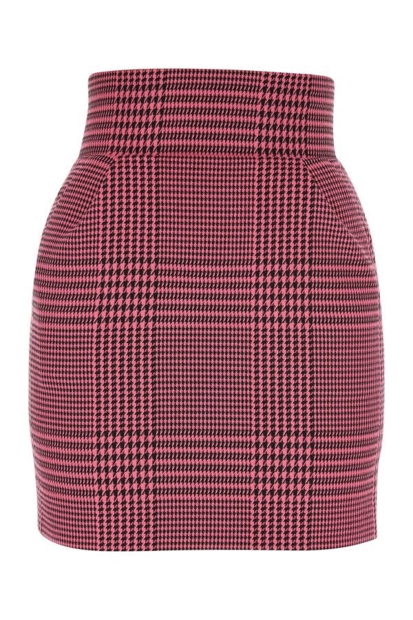 Embroidered polyester blend mini skirt - 1