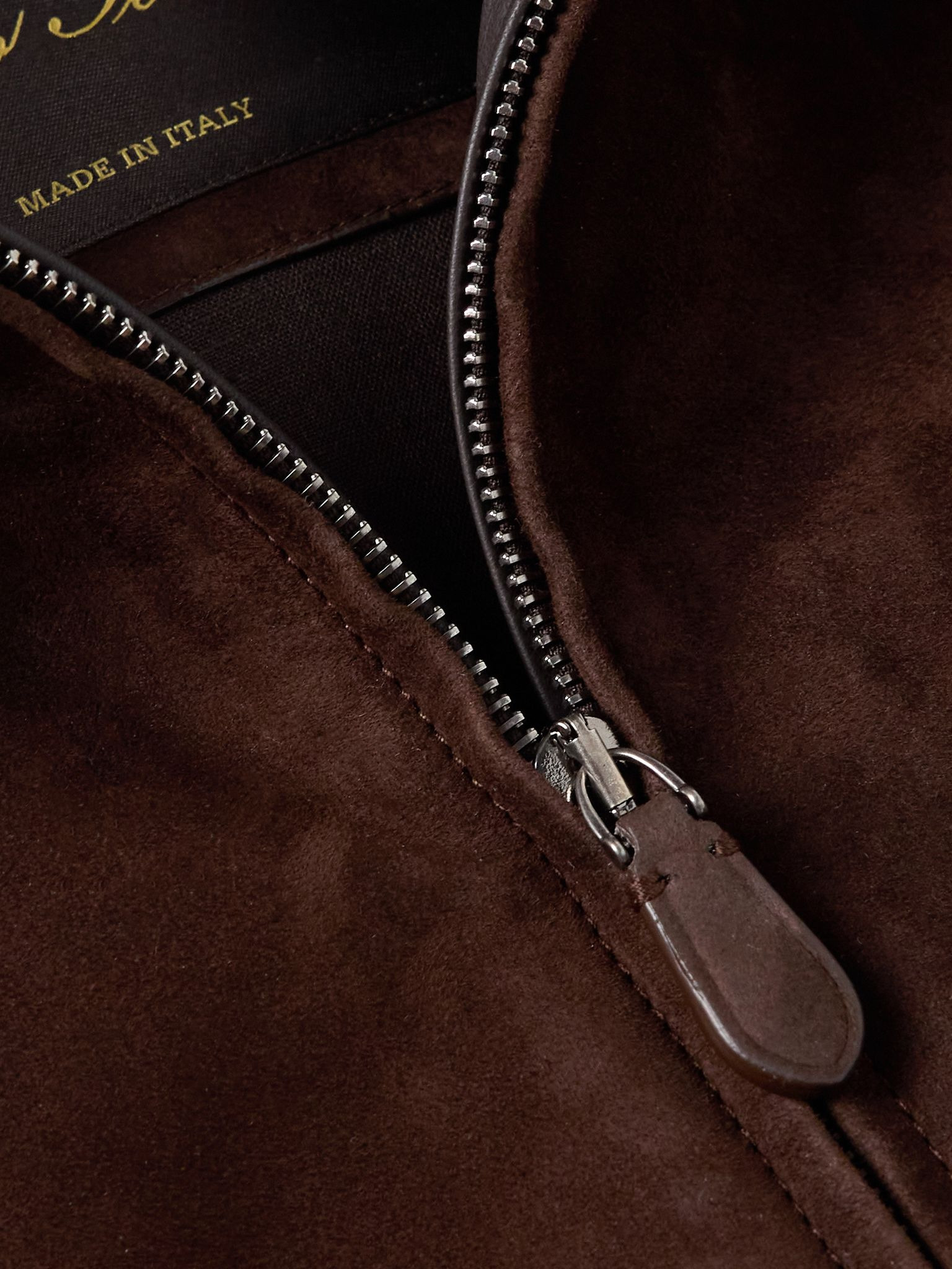 Kane Rain System® Suede Bomber Jacket Dark brown - 4