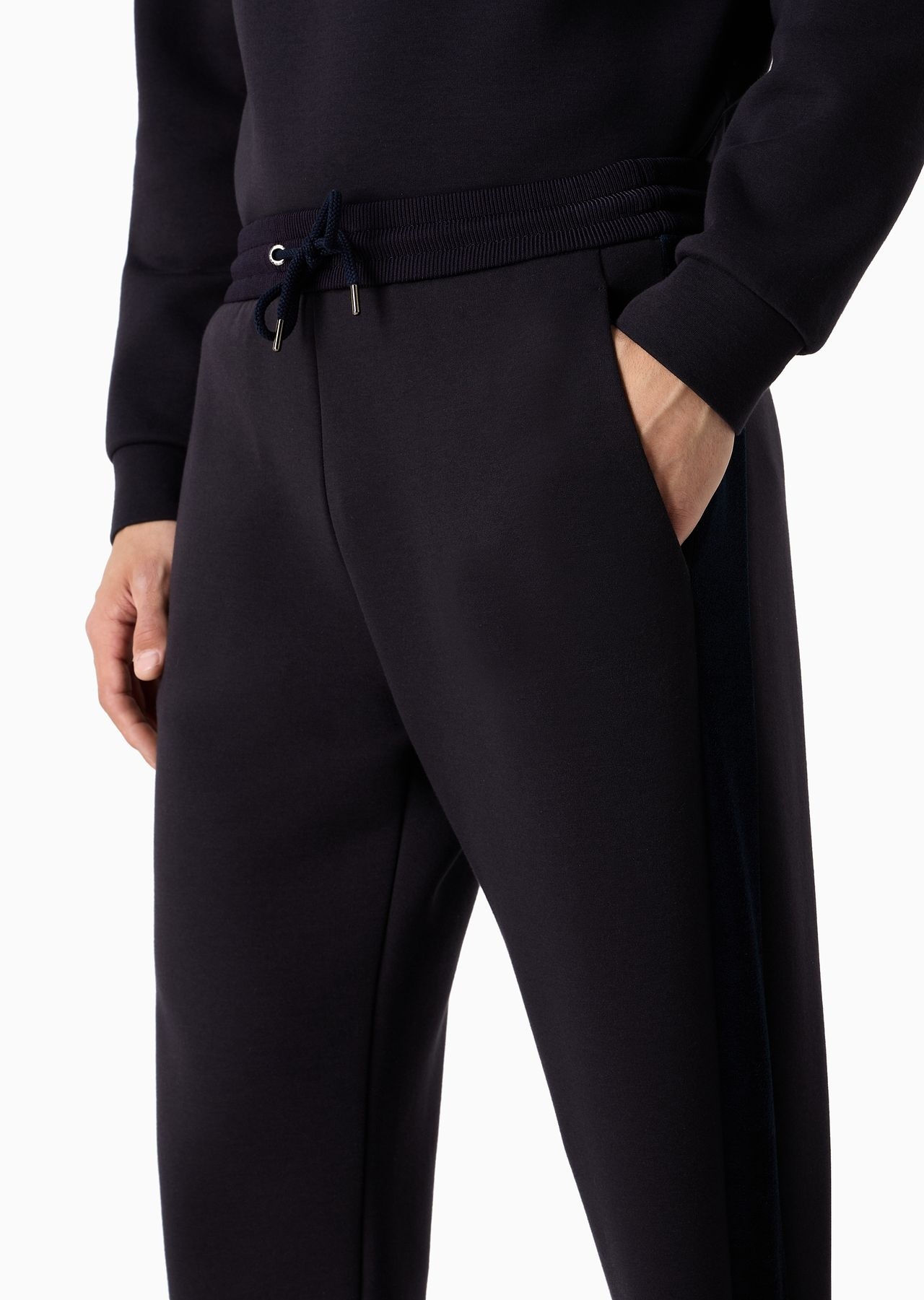 Joggers in double cotton jersey - 5