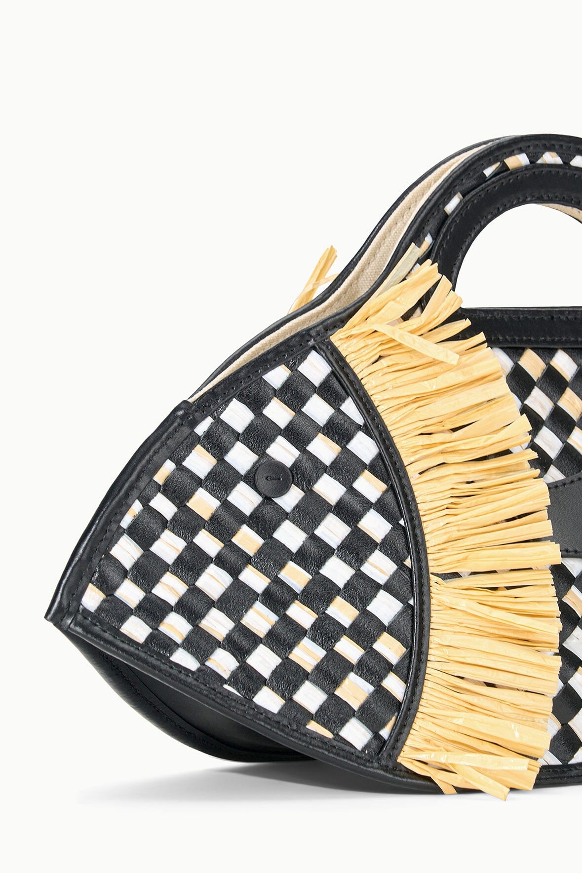 STAUD CLEO FISH BASKET BAG BLACK NATURAL - 5