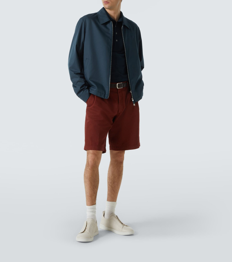 ZEGNA Silk and cotton polo shirt outlook