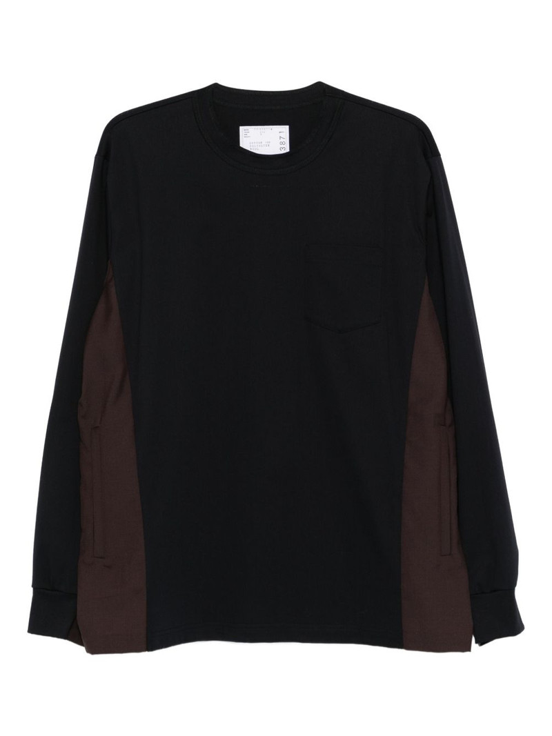 panelled pocket T-shirt 1