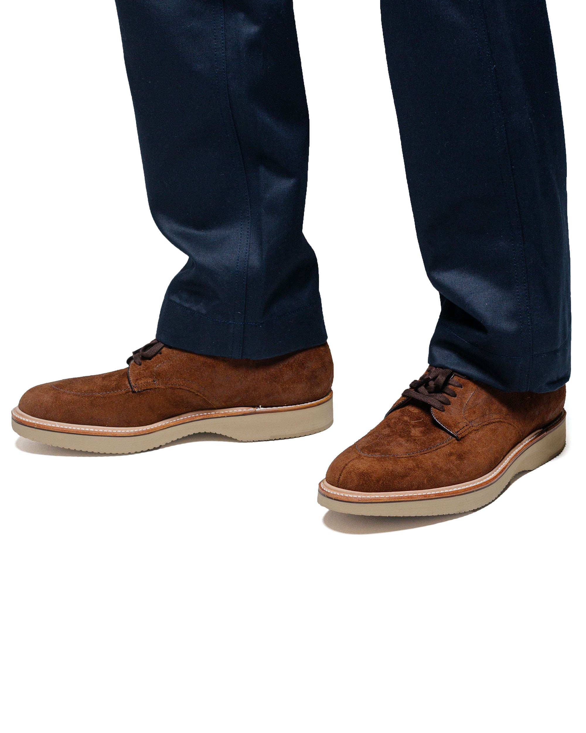 V Tip Blucher Reverse Tobacco Chamois G2602 - 6