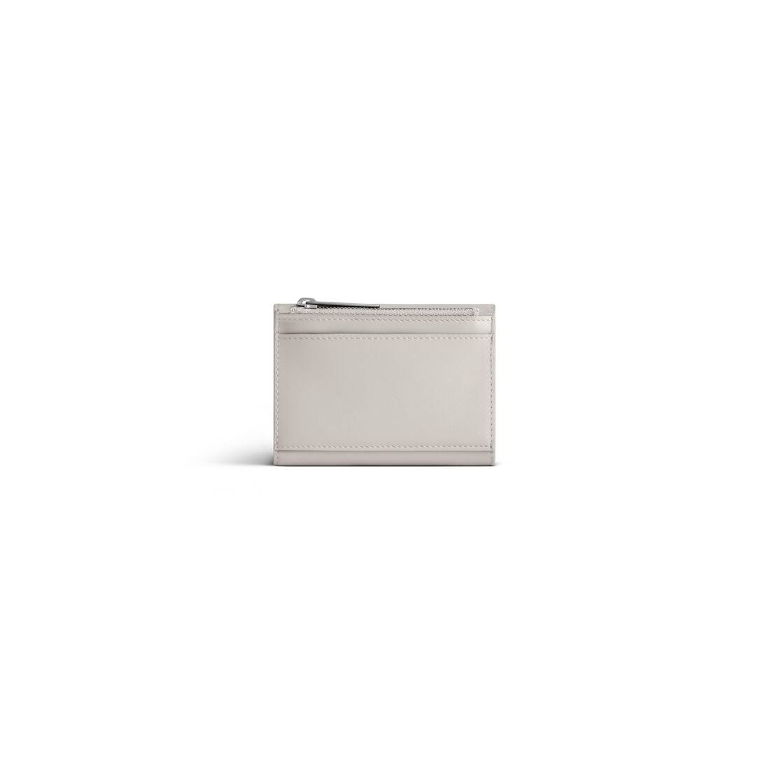 Women's Envelope Compact Wallet With Card Holder  in Greige - 3