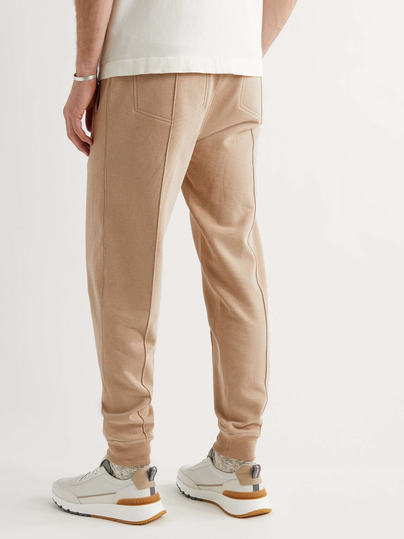 Tapered Cotton Sweatpants - 4