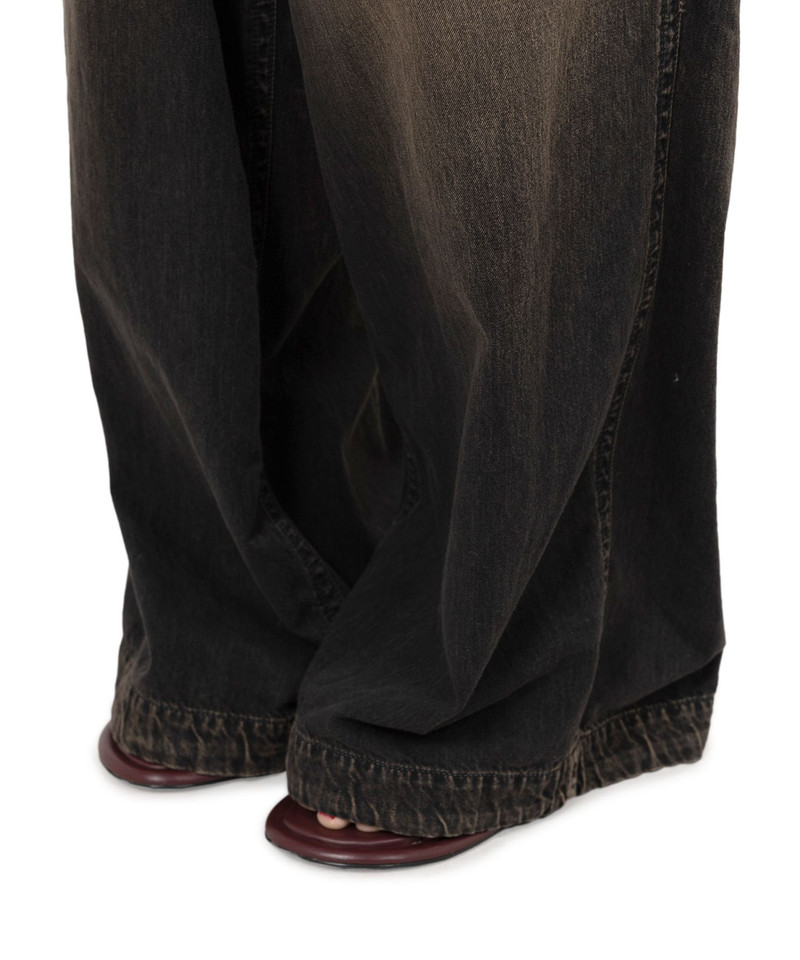 Light Denim Wide Pants 8
